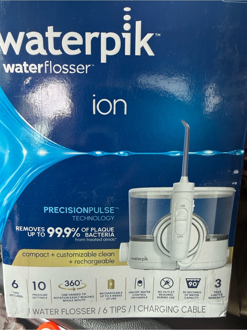 Waterpik Ion Cordless Rechargeable Water Flosser new